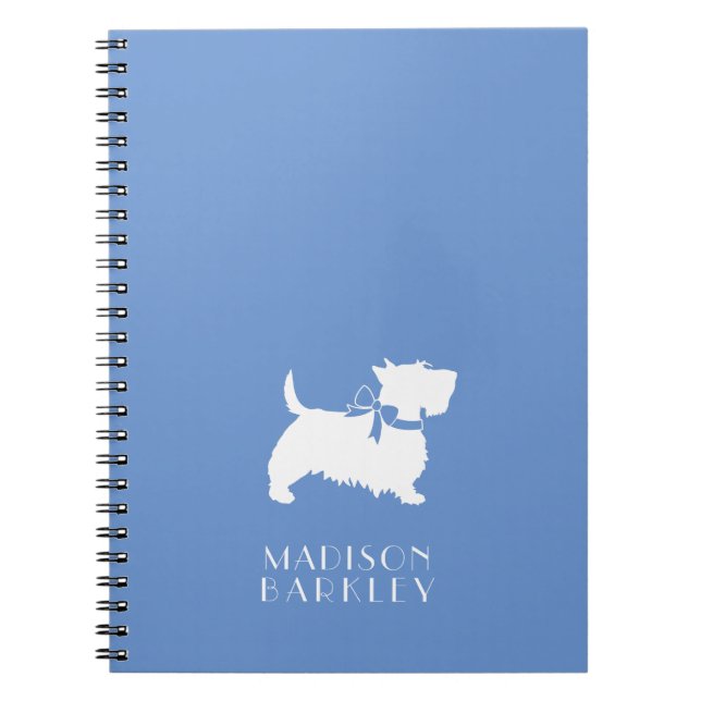 Cuaderno Cachorro escocés adorable escocés (Frente)