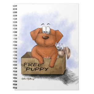 Cuaderno Cachorro Gratis Más 1 Dibujo Animado