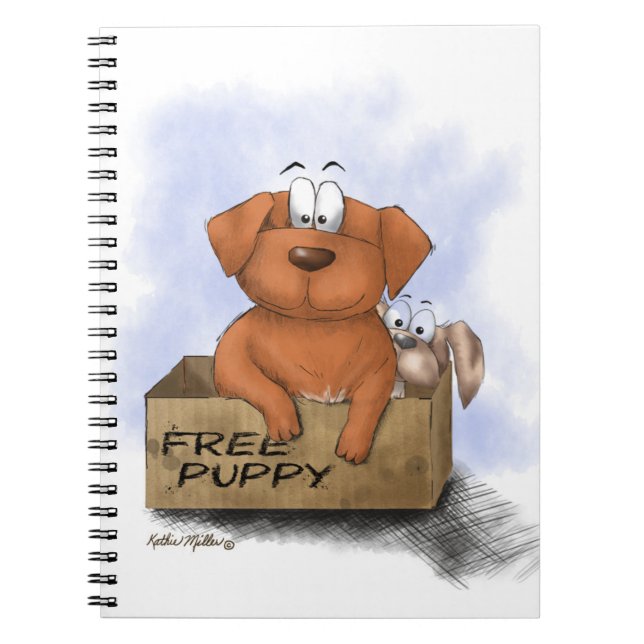 Cuaderno Cachorro Gratis Más 1 Dibujo Animado (Frente)