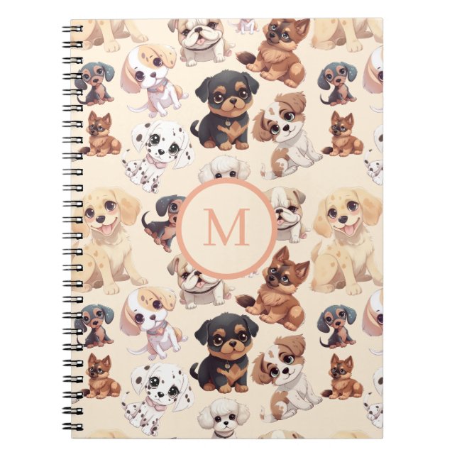 Cuaderno Cachorro Hermoso Melocotón (Frente)