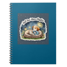 Cuaderno Cachorro leyendo libro solo un capítulo más Lindo