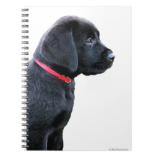 Cuaderno Cachorro Lover Lover Negro Labrador (Frente)