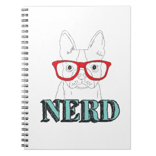 Cuaderno Cachorro negro y blanco más inteligente de Boston