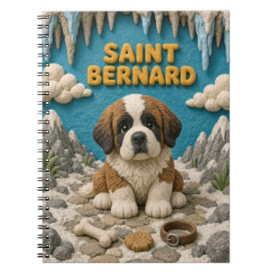 Cuaderno Cachorro Pequeño San Bernardo, Perrito Bebé