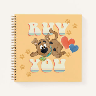 Cuaderno Cachorro Scooby-Doo "Ruv You"