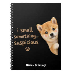 Cuaderno Cachorro Shiba Inu Lindo Frase Olor Divertido Perr