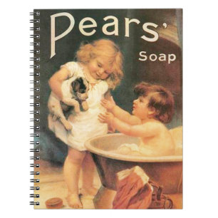 Cuaderno Cachorro tomando un baño