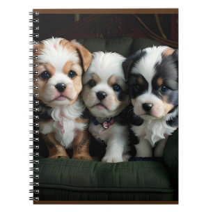 Cuaderno Cachorros Super Adorables en el Sofá 2