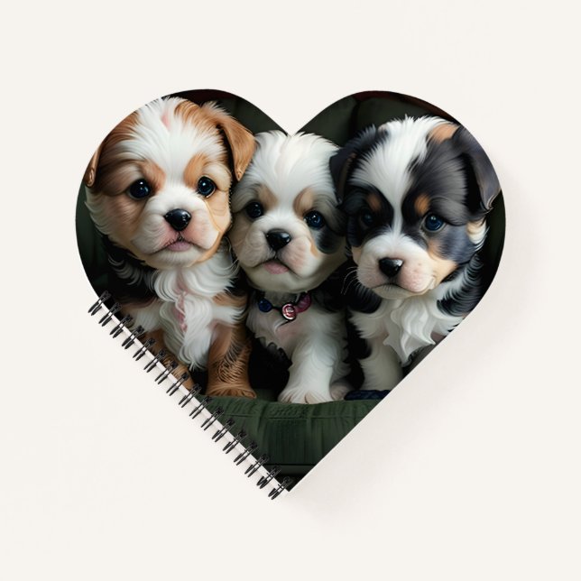 Cuaderno Cachorros Súper Lindos en el Sofá 2 (Anverso)