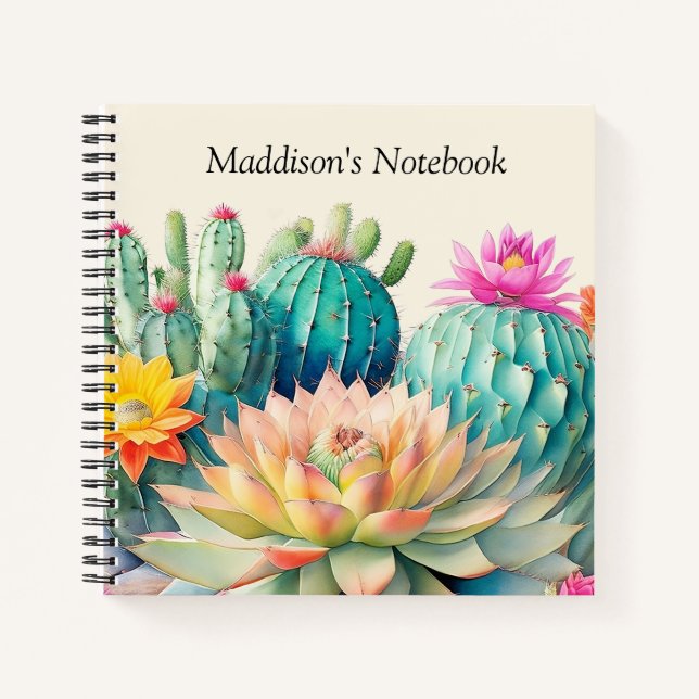 Cuaderno Cacti Y Suculento (Anverso)