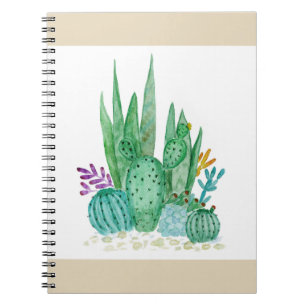 Cuaderno Cactus, acuarela