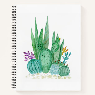 Cuaderno Cactus, acuarela