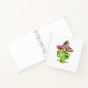 Cuaderno Cactus Art Mustache Gorra Fiesta AÑADIR TEXTO Dive