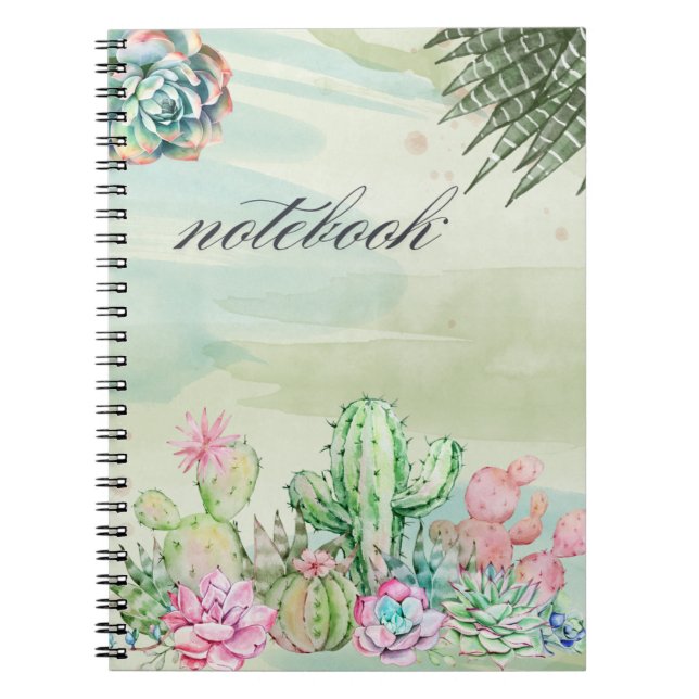 Cuaderno Cactus bloc de notas (Frente)