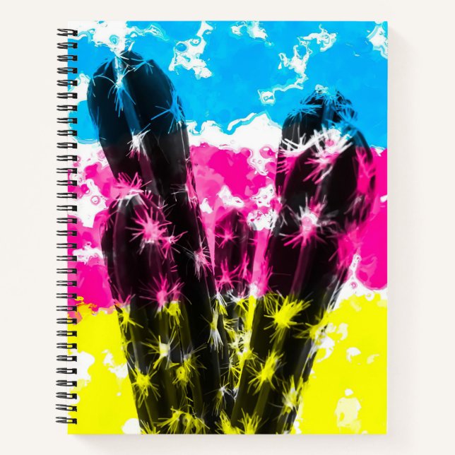 Cuaderno Cactus con colorido (Anverso)