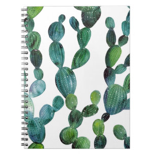 Cuaderno Cactus Craze: Tendencia de las acuarelas tropicale