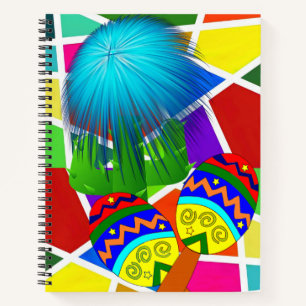 Cuaderno Cactus de bloc de notas espiral mexicano