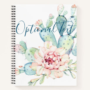 Cuaderno Cactus de coloración suave de color pastel