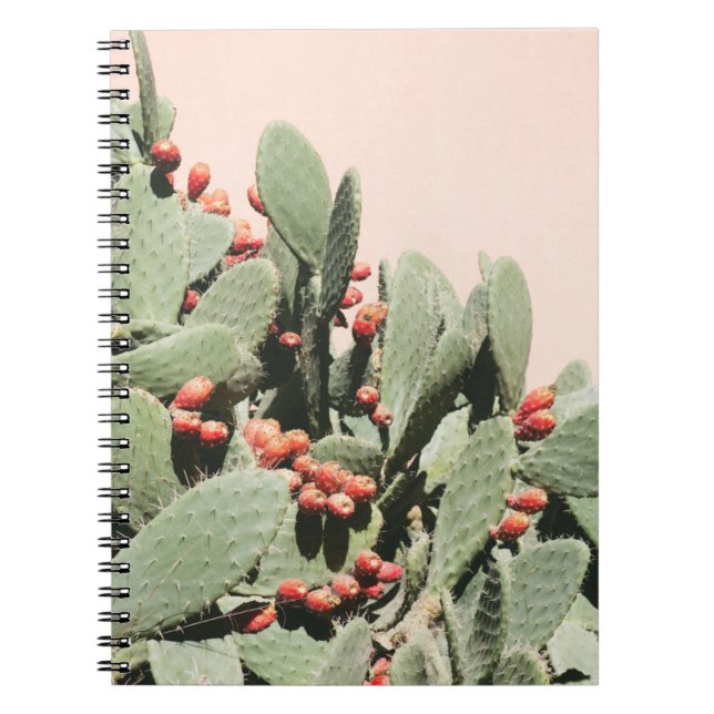 Cuaderno Cactus de la pera de Prickley (Frente)