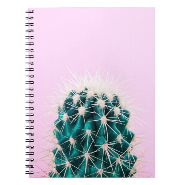 Cuaderno Cactus de Prickley en rosa (Frente)