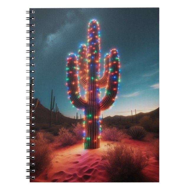 Cuaderno Cactus del desierto de los Navidades del suroeste (Frente)