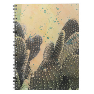 Cuaderno Cactus del desierto  Placa verde