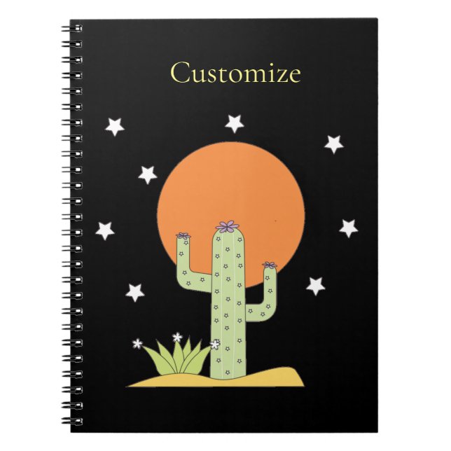 Cuaderno Cactus del desierto Sun Thunder_Cove (Frente)
