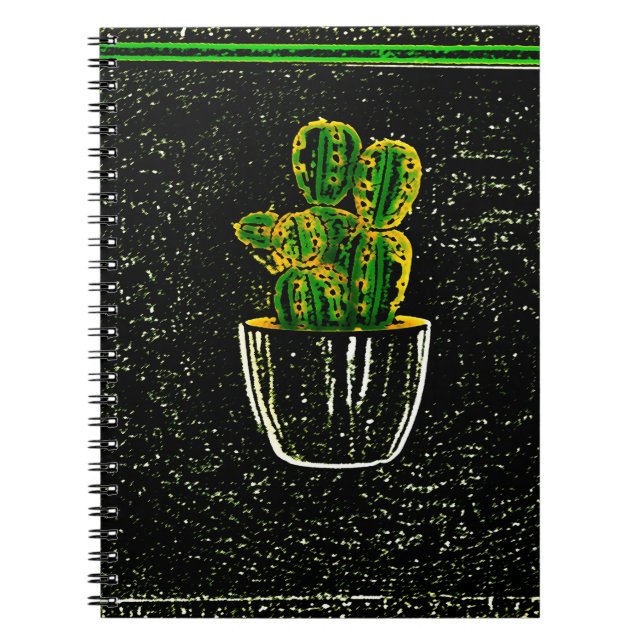 Cuaderno Cactus dibujado (Frente)