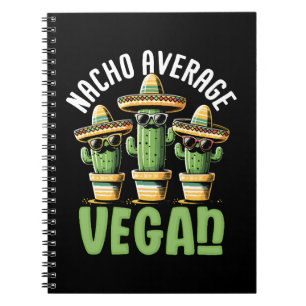 Cuaderno Cactus divertidos Sombrero Nacho Promedio Vegan