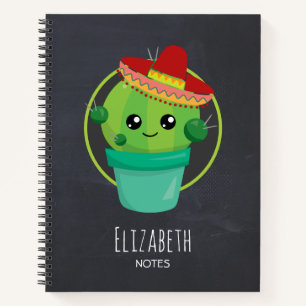 Cuaderno Cactus en un Sombrero en el tablero negro
