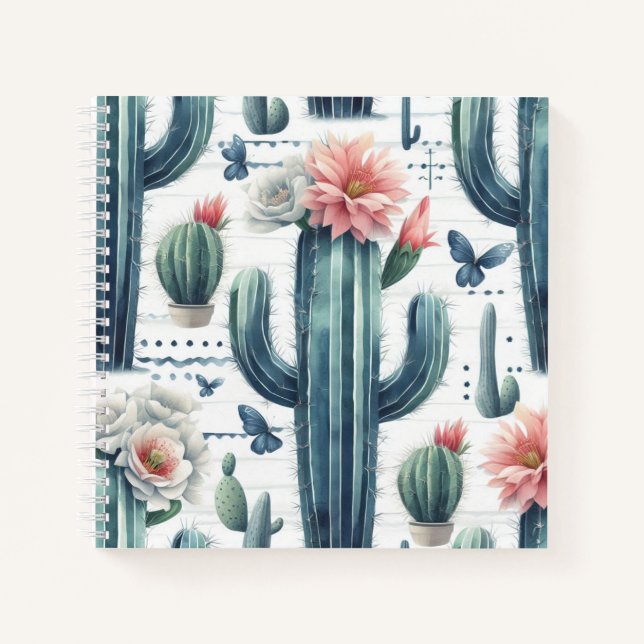 Cuaderno Cactus Flowers (Anverso)