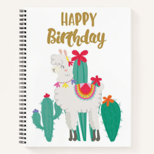 Cuaderno Cactus Happy Birthday