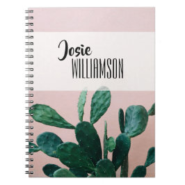 Cuaderno Cactus rosado moderno