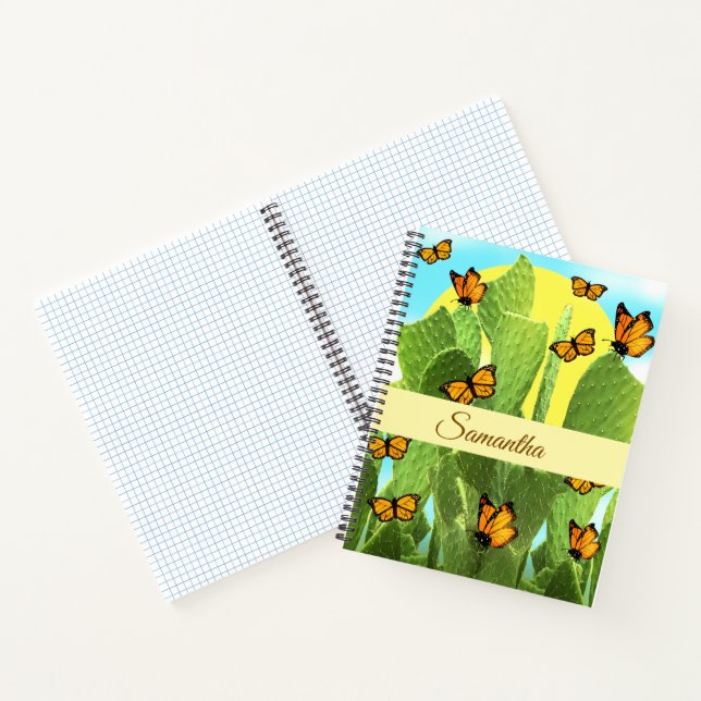 Cuaderno Cactus y mariposas caprichosas (Interior)