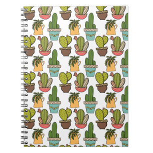 Cuaderno Cactus y Succulents interiores en modelo de los