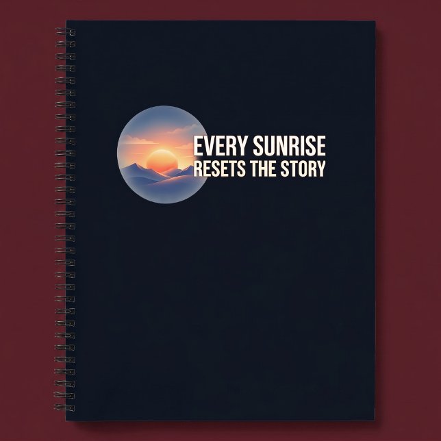 Cuaderno Cada Amanecer Reinicia La Historia (Subido por el creador)
