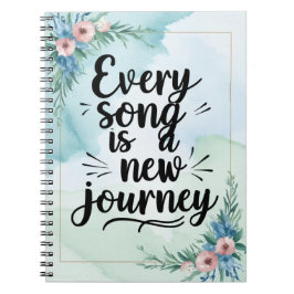 Cuaderno Cada Canción Es Un Nuevo Viaje