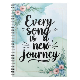 Cuaderno Cada Canción Es Un Nuevo Viaje
