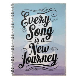 Cuaderno Cada Canción Es Un Nuevo Viaje