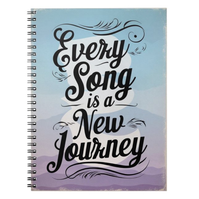 Cuaderno Cada Canción Es Un Nuevo Viaje (Frente)
