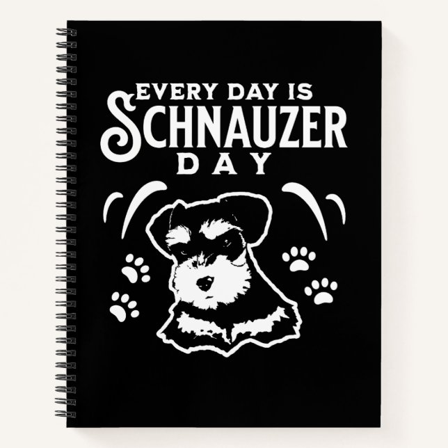 Cuaderno Cada día es el Día de Schnauzer (Anverso)