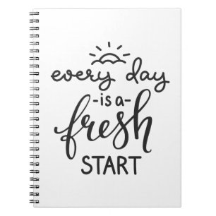 Cuaderno Cada día es un nuevo comienzo para el arte Inspira