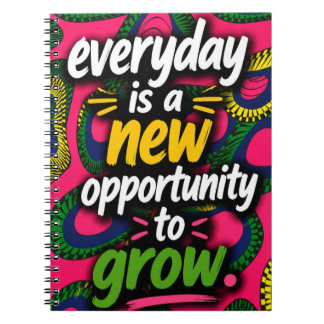 Cuaderno Cada día es una nueva oportunidad para crecer.