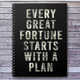 Cuaderno Cada gran cita motivacional de fortuna