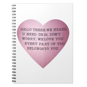 CUADERNO CADA PARTE DE USTED PERTENECE A USTED