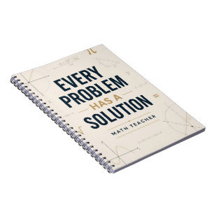 Cuaderno Cada Problema Tiene una Solución Inspiradora Matem