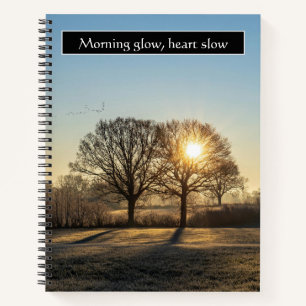 Cuaderno Cada puesta de sol nuevo comienzo costero