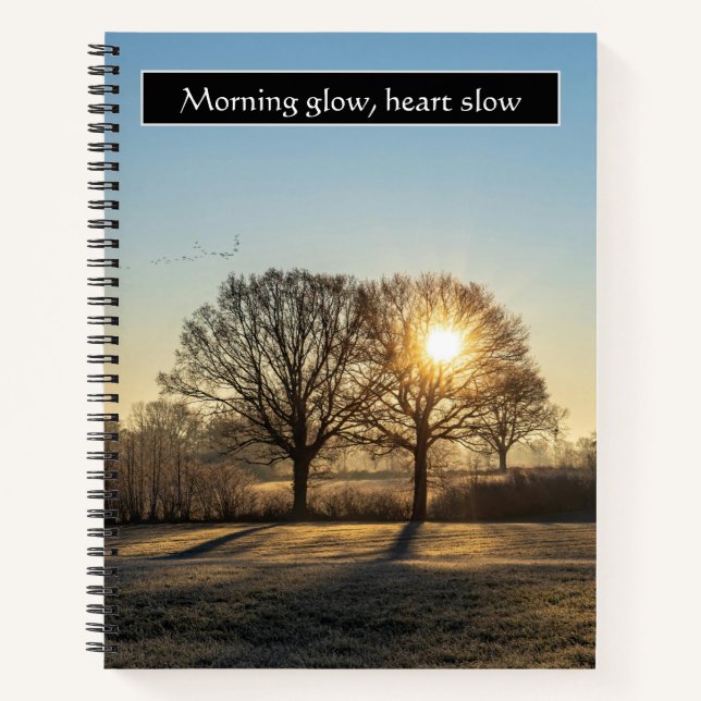 Cuaderno Cada puesta de sol nuevo comienzo costero  (Anverso)