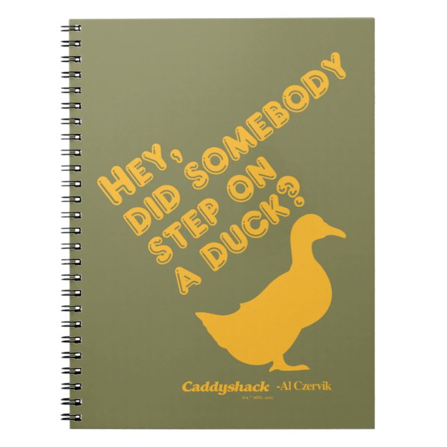 Cuaderno Caddyshack | Hey, ¿Alguien Se Puso Un Pato? (Frente)