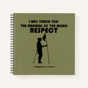 Cuaderno Caddyshack   Te Enseñaré El Significado De La W